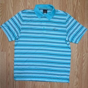 Greg Norman Collection Blue and Black Polo Shirt